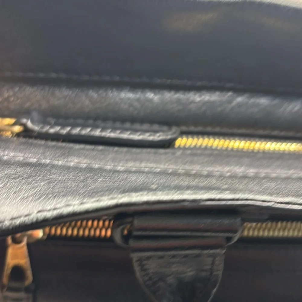 Rag & Bone black medium pilot satchel handbag w/dust bag top handle leather boho - Picture 9 of 15
